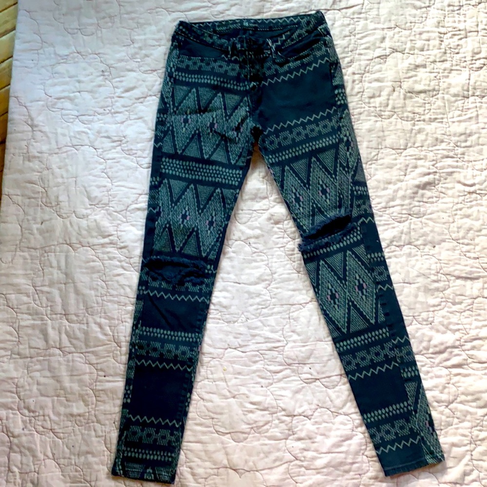 Levi’s patterned skinny jeans